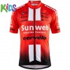 Set Fahrradtrikot + Radhose Kurze 2019 Team Sunweb Kinder N001